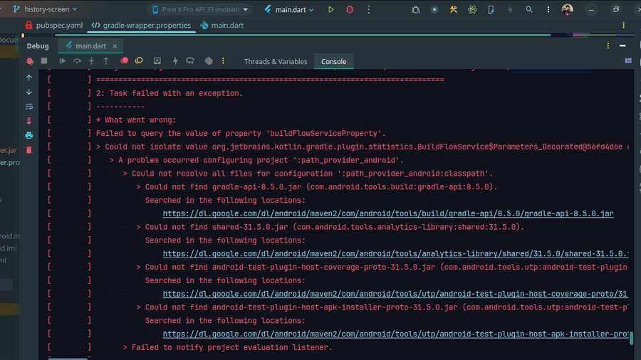 حل سریع خطاهای Gradle در پروژههای اندروید و فلاتر با میرورینگ Maven